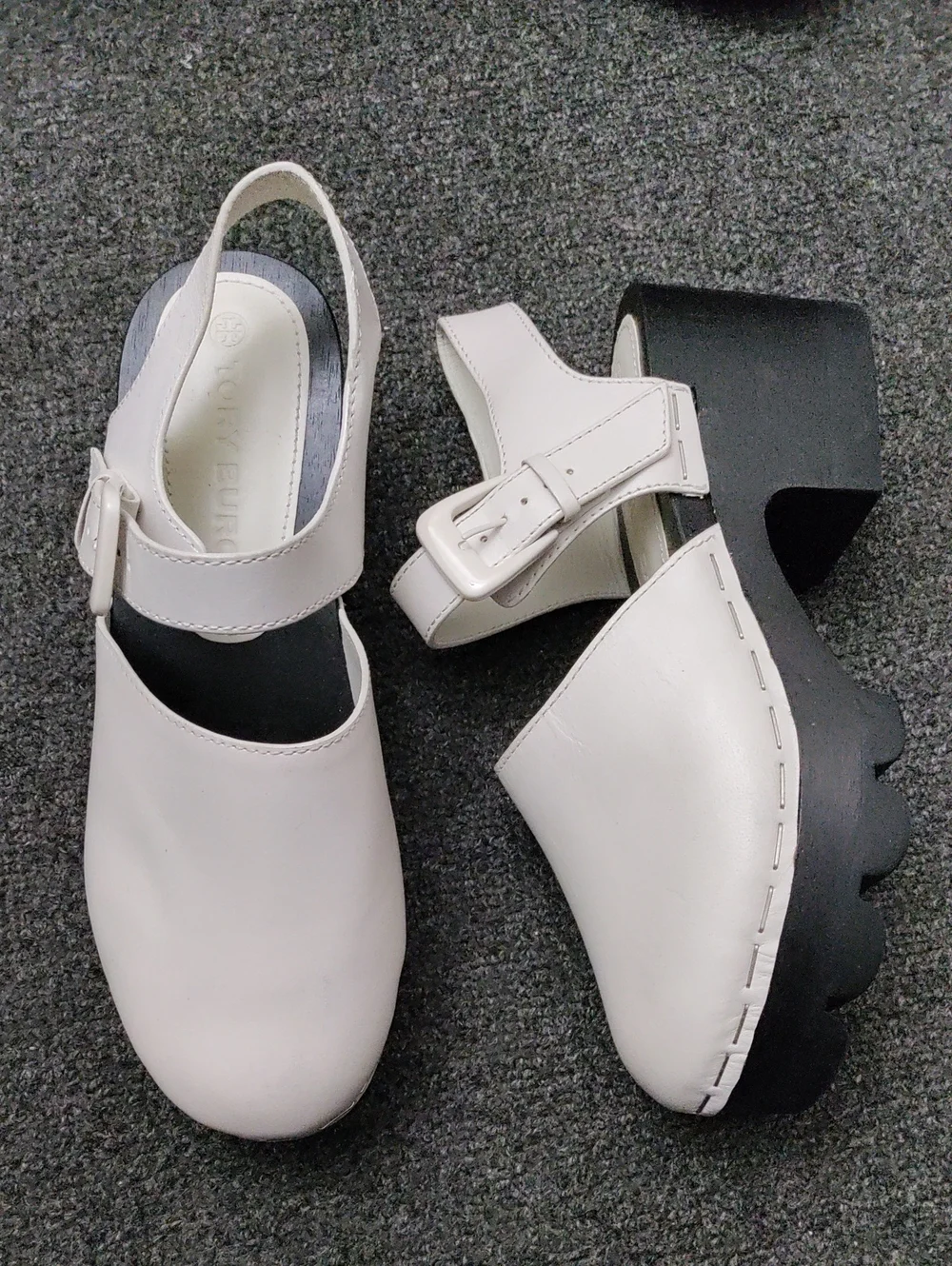 Tory Burch Runway Lug Sole Slingback Clogs